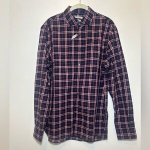 NWT Jos. A. Bank Men’s Medium Navy and Pink Checkered Shirt
